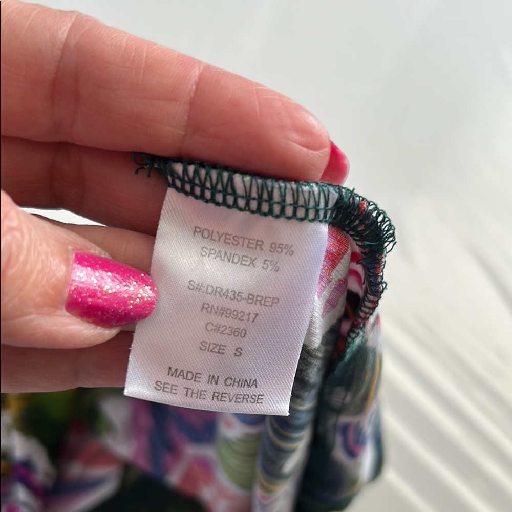 Moa Moa Blue and Pink Halter Maxi Sundress - Picture 8 of 10